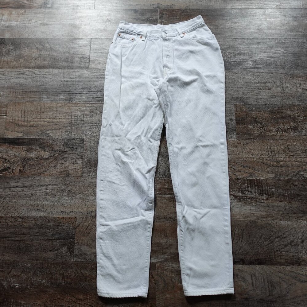 Vintage Levi's jeans 501‎ Original fit women's 13 white denim